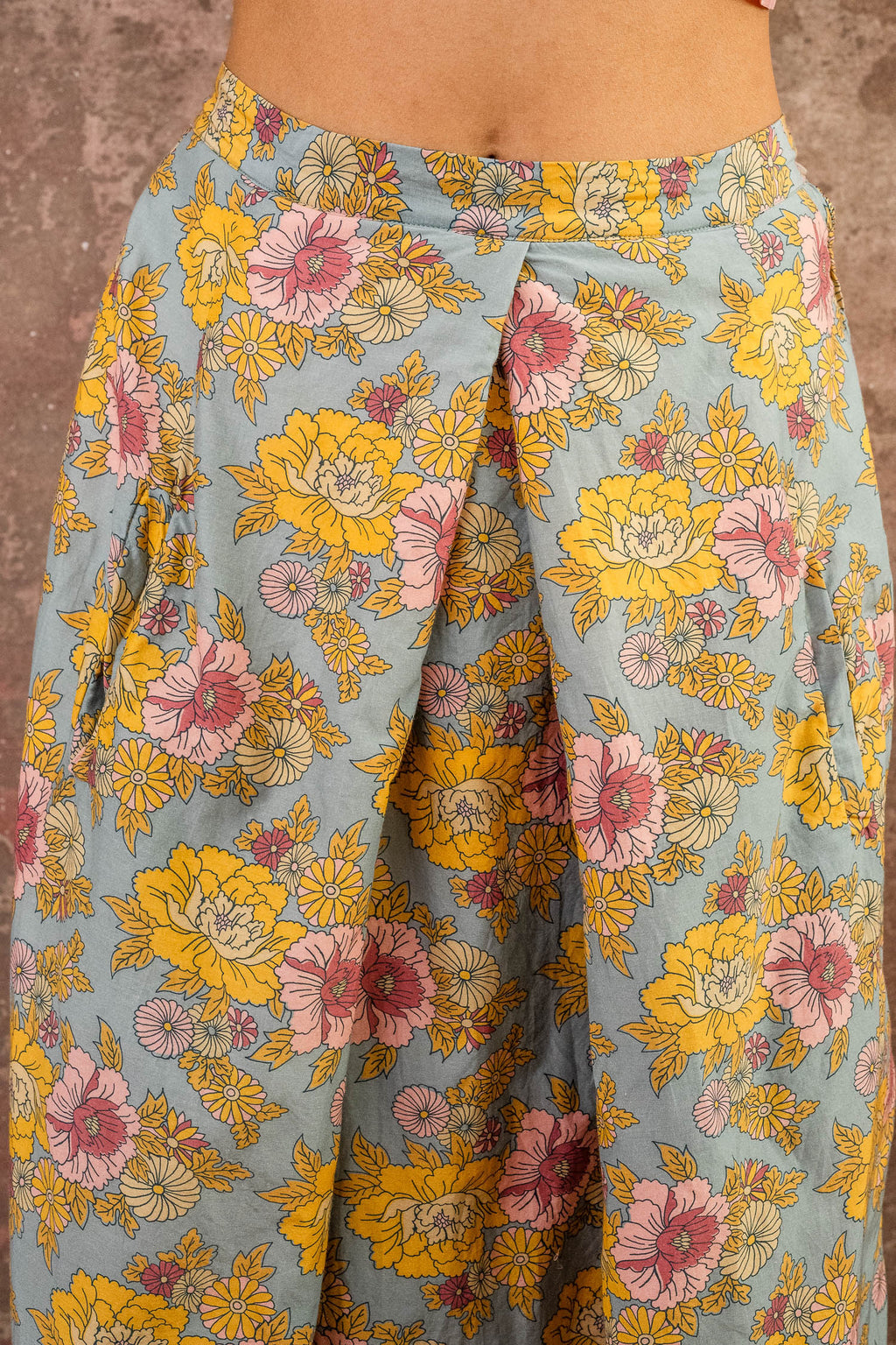 rowan skirt silk cotton print