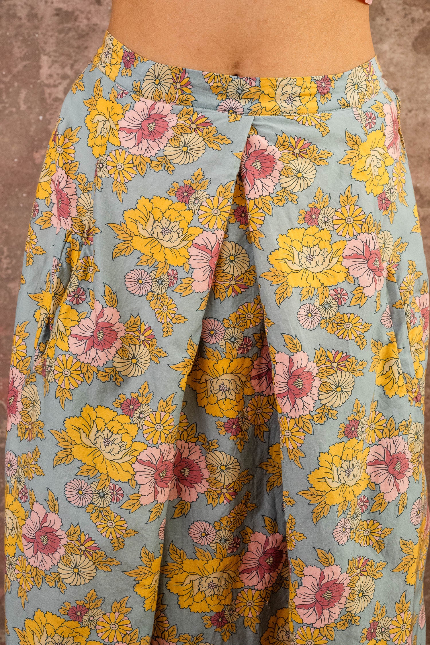rowan skirt silk cotton print