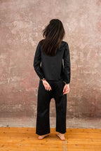 embroidered collar shirt silk cotton croccante