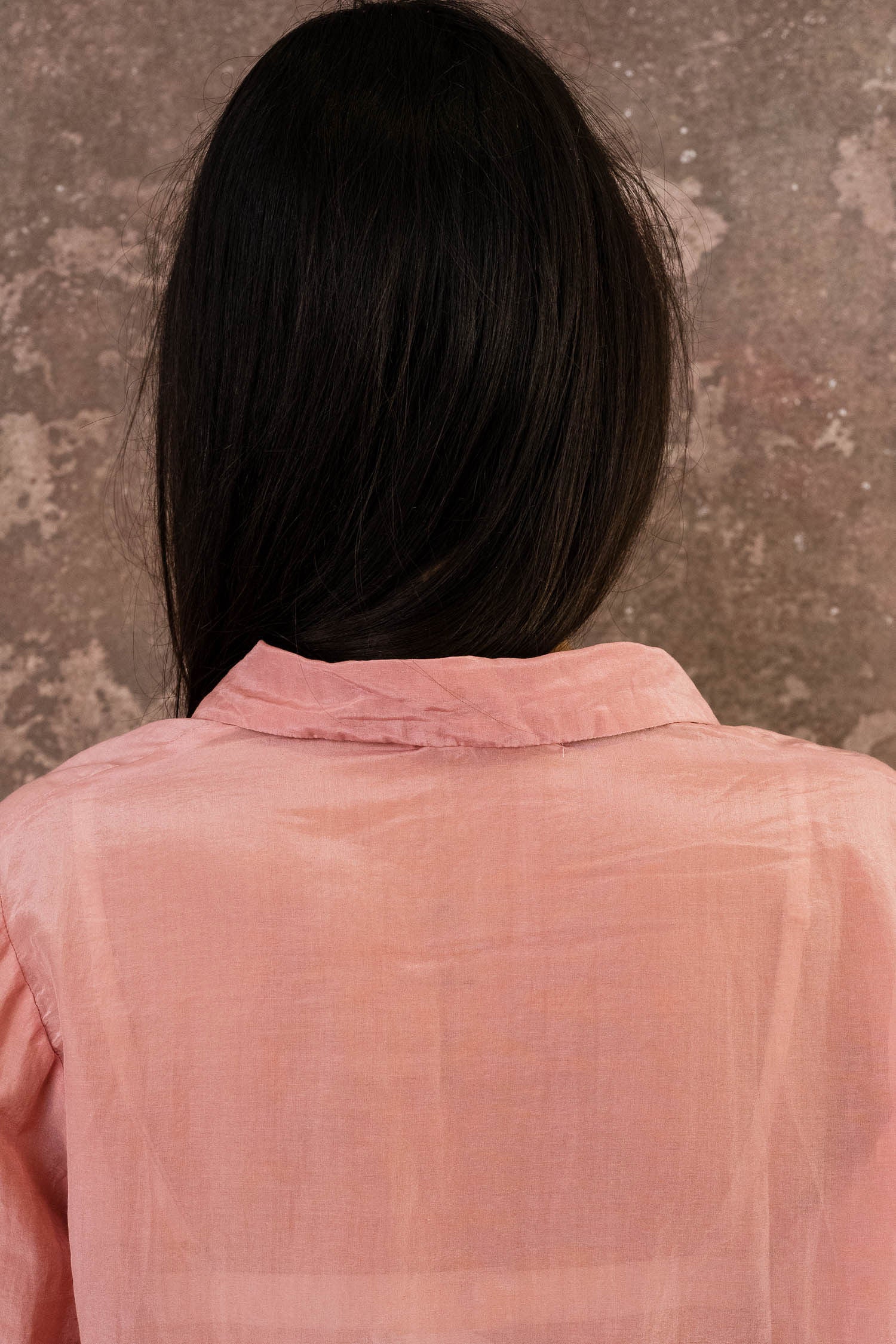 secret button shirt silk cotton voile
