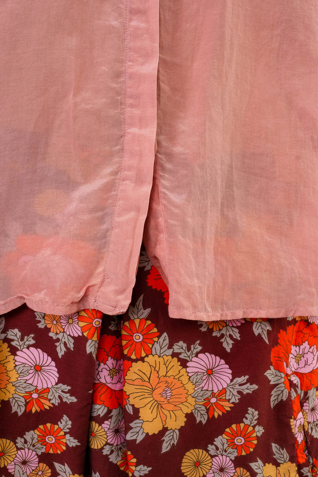 secret button shirt silk cotton voile