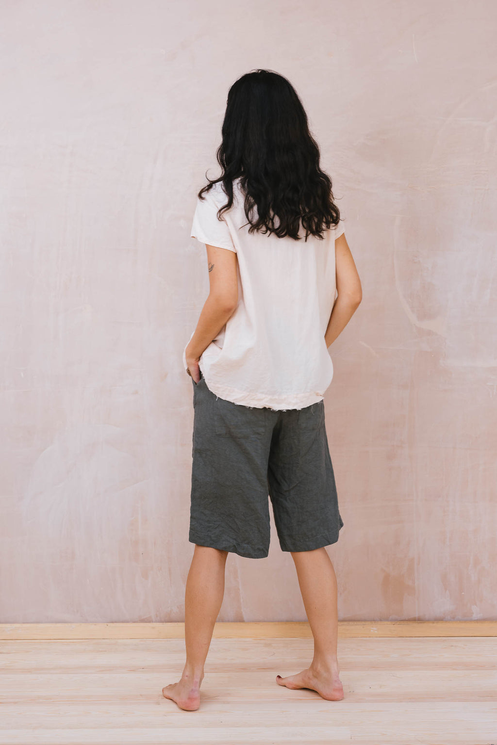 long shorts linen