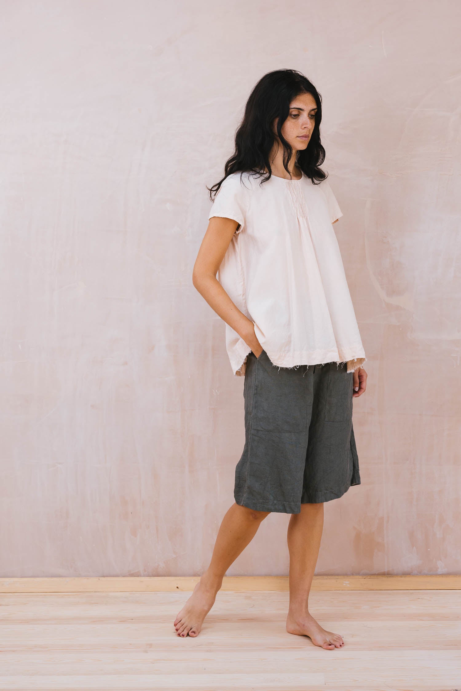 long shorts linen