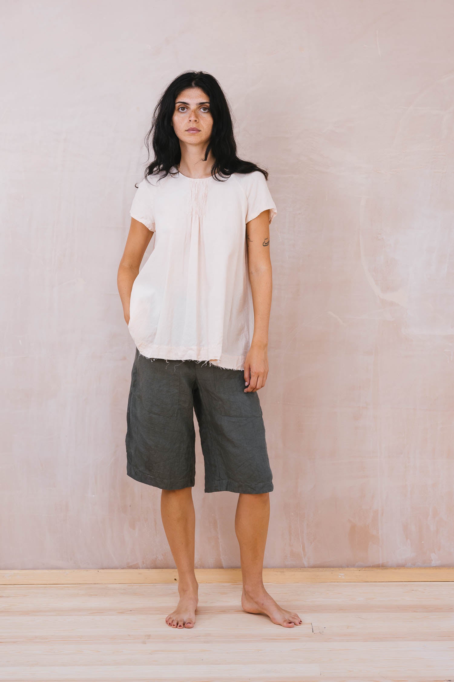 long shorts linen