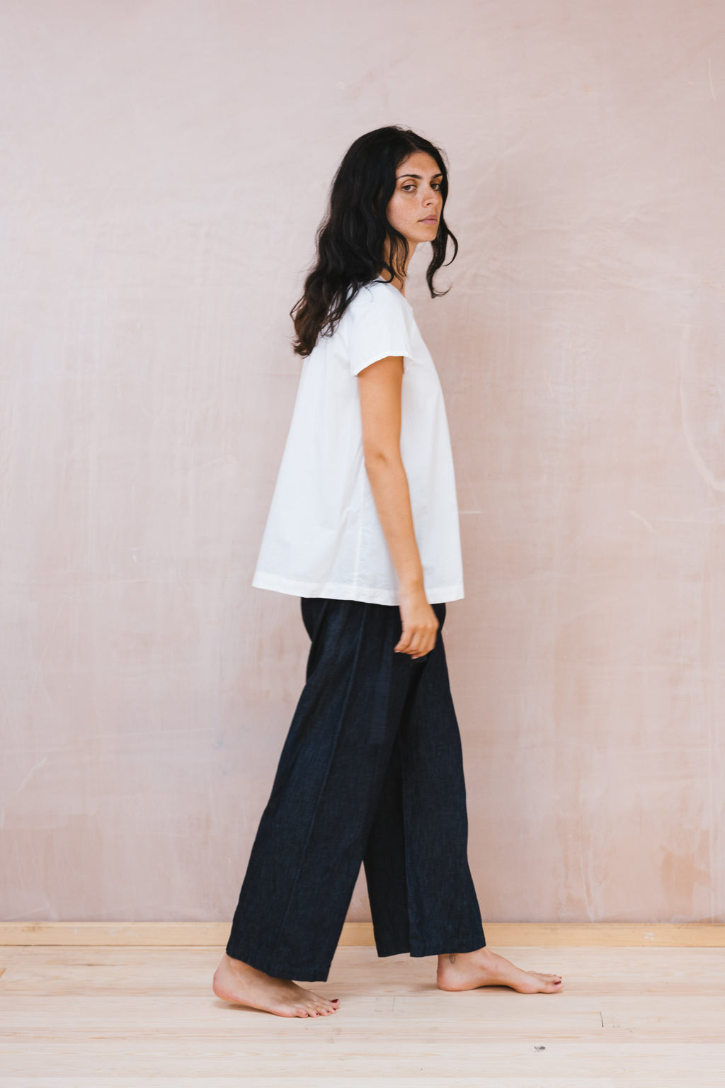 smock top cotton poplin