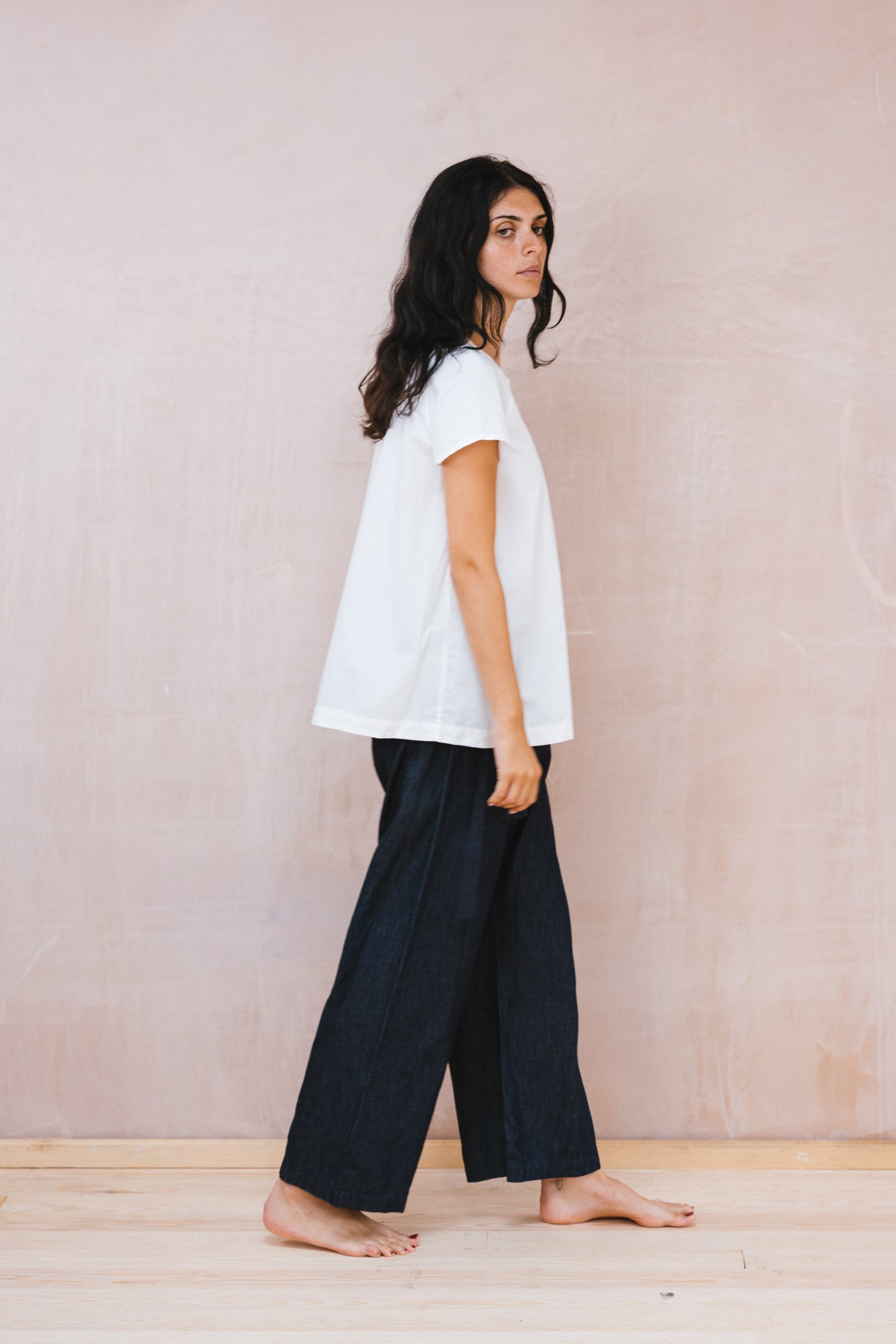 smock top cotton poplin