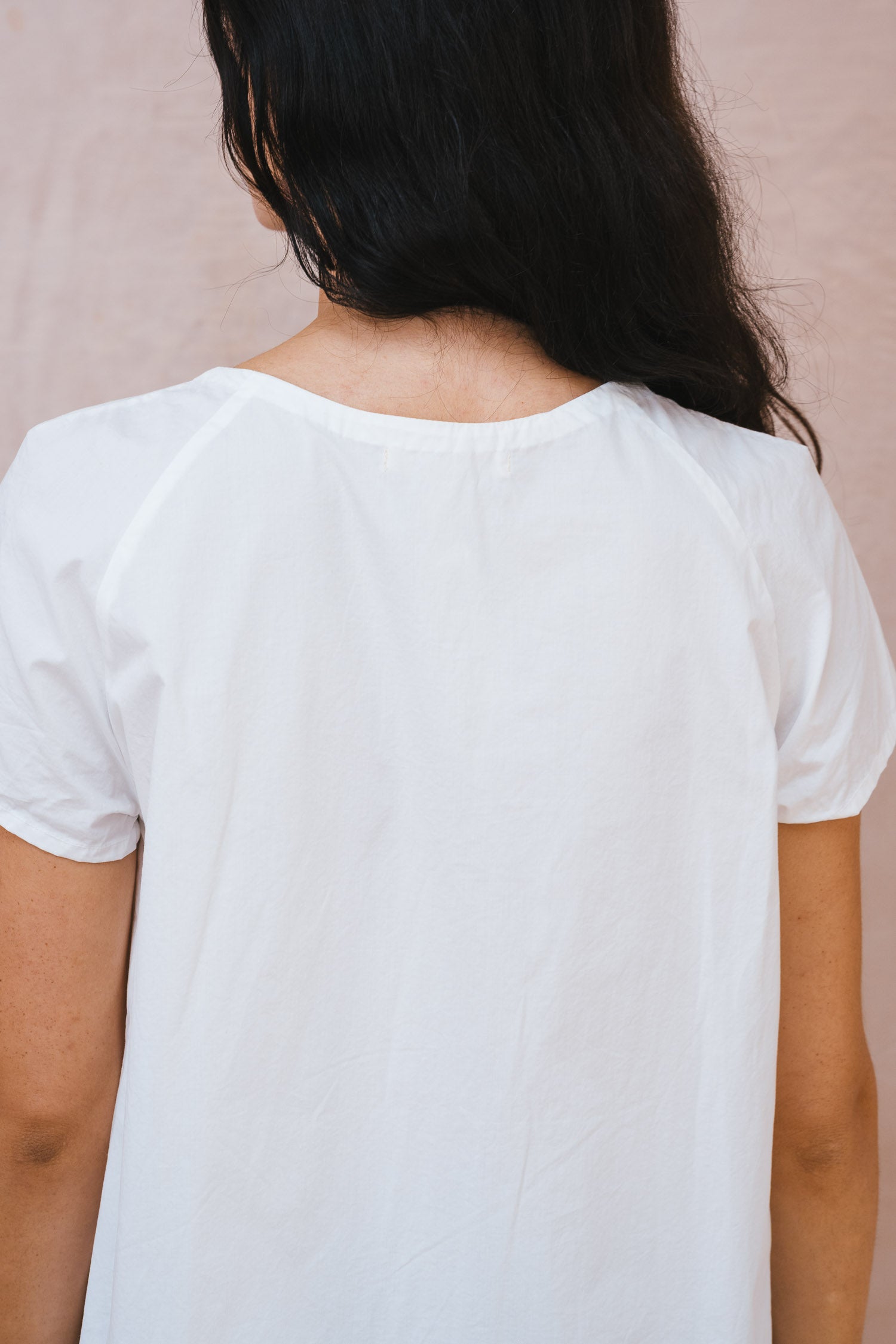 smock top cotton poplin
