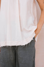 smock top silk cotton satin