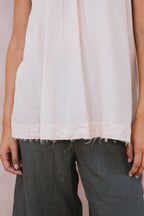 smock top silk cotton satin