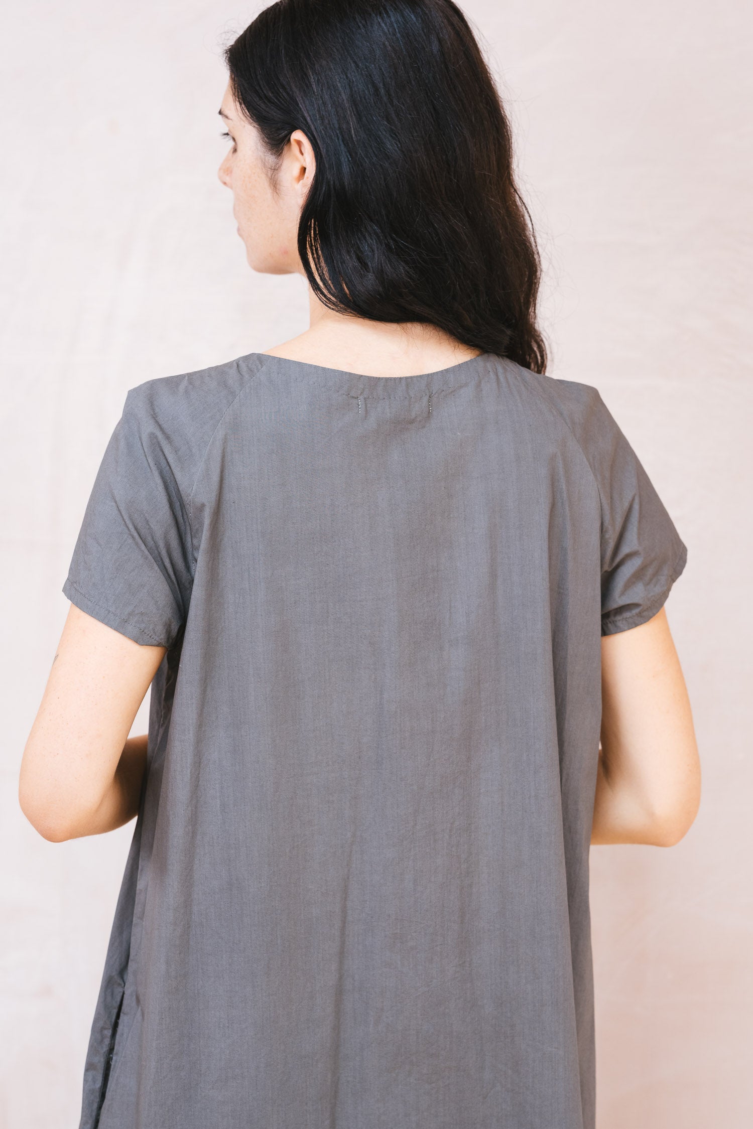 smock dress cotton poplin