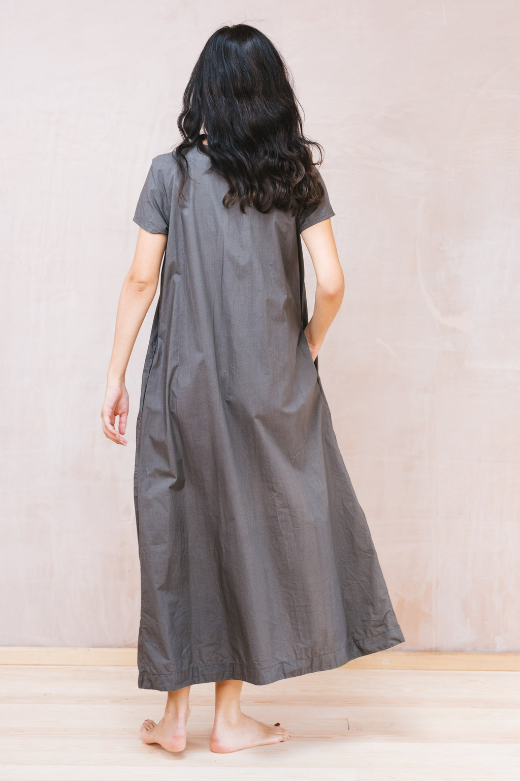 smock dress cotton poplin