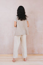 smock top silk cotton satin