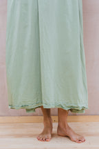 smock dress silk cotton satin