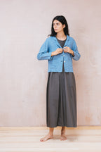 smock dress cotton poplin