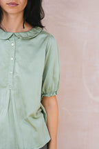 sweet blouse silk cotton satin