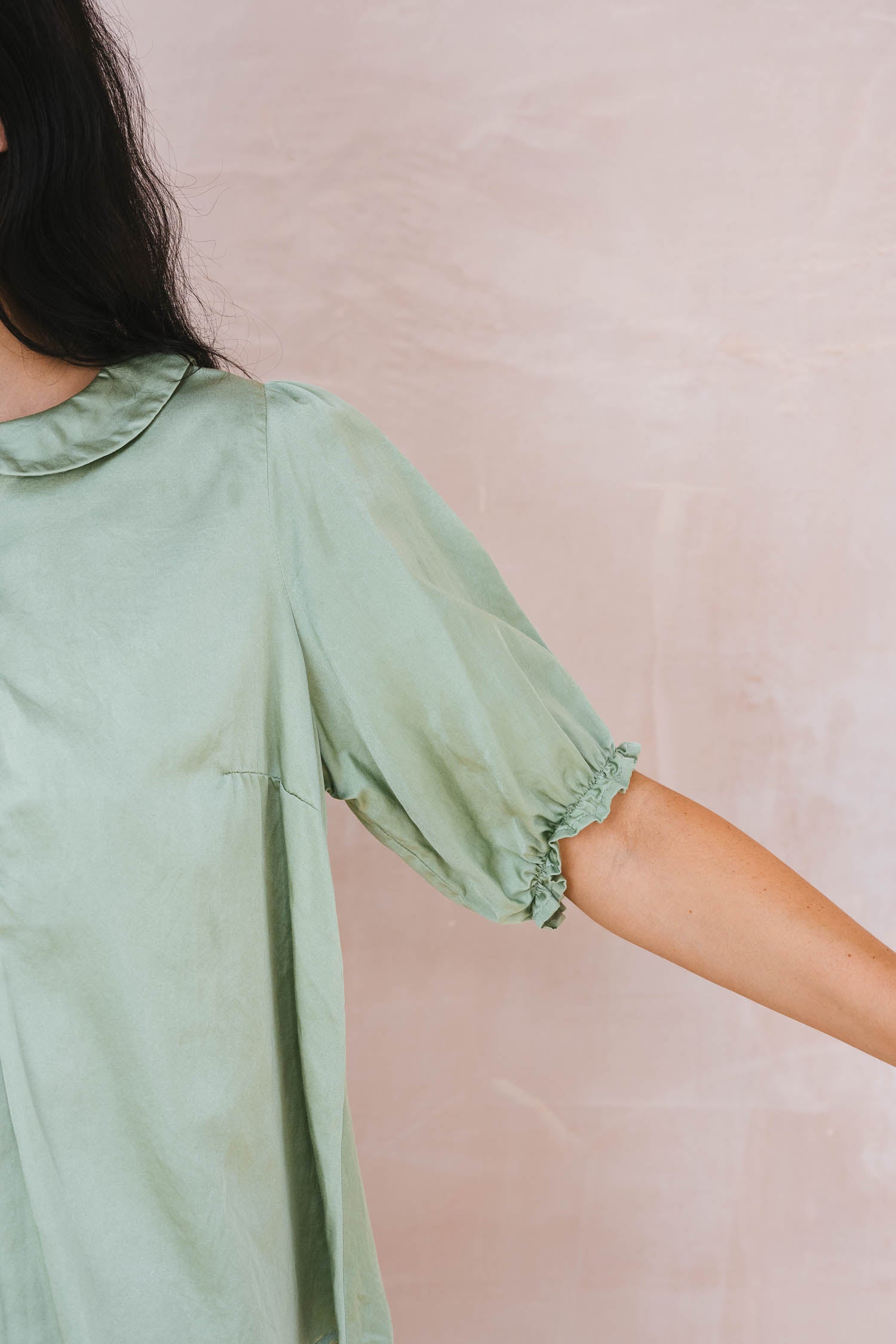 sweet blouse silk cotton satin
