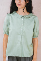 sweet blouse silk cotton satin