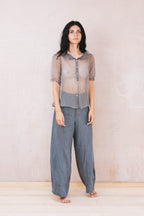 tailored line pants linen
