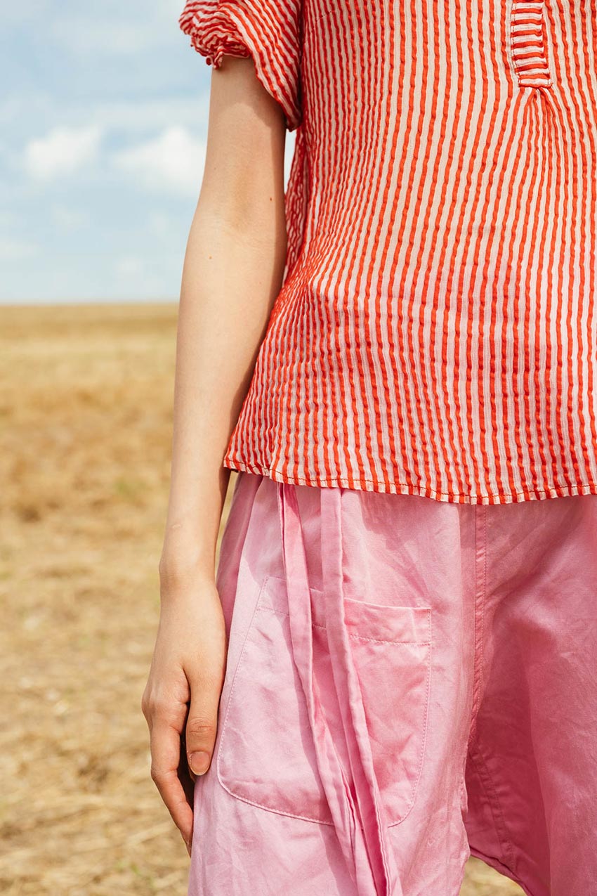 sale sweet blouse stripe