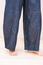 tailored line pants denim