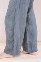 tailored line pants linen