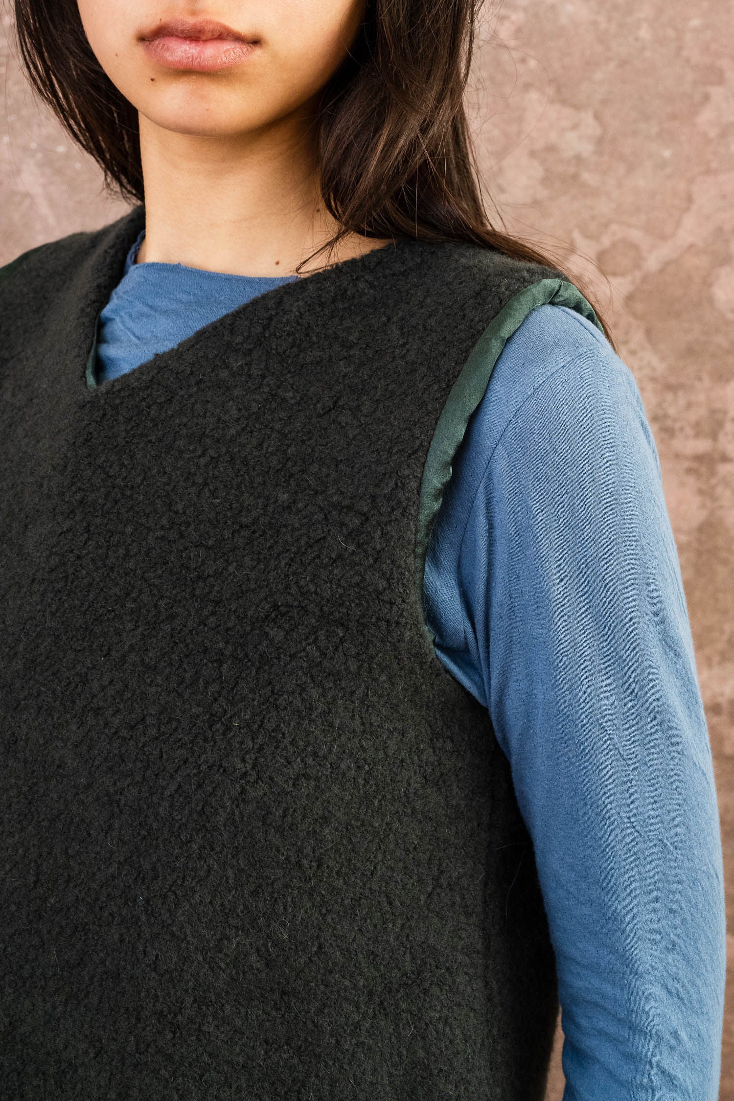 mallin vest fluffy