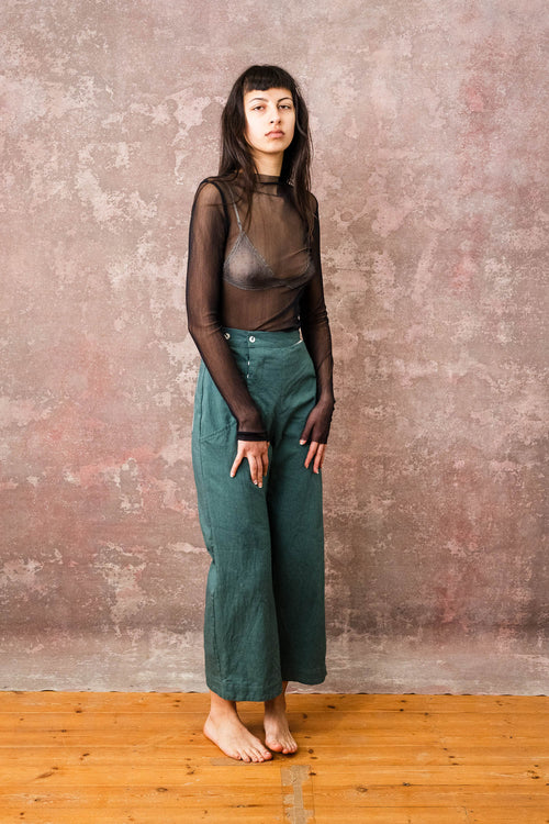 hem pants cotton twill