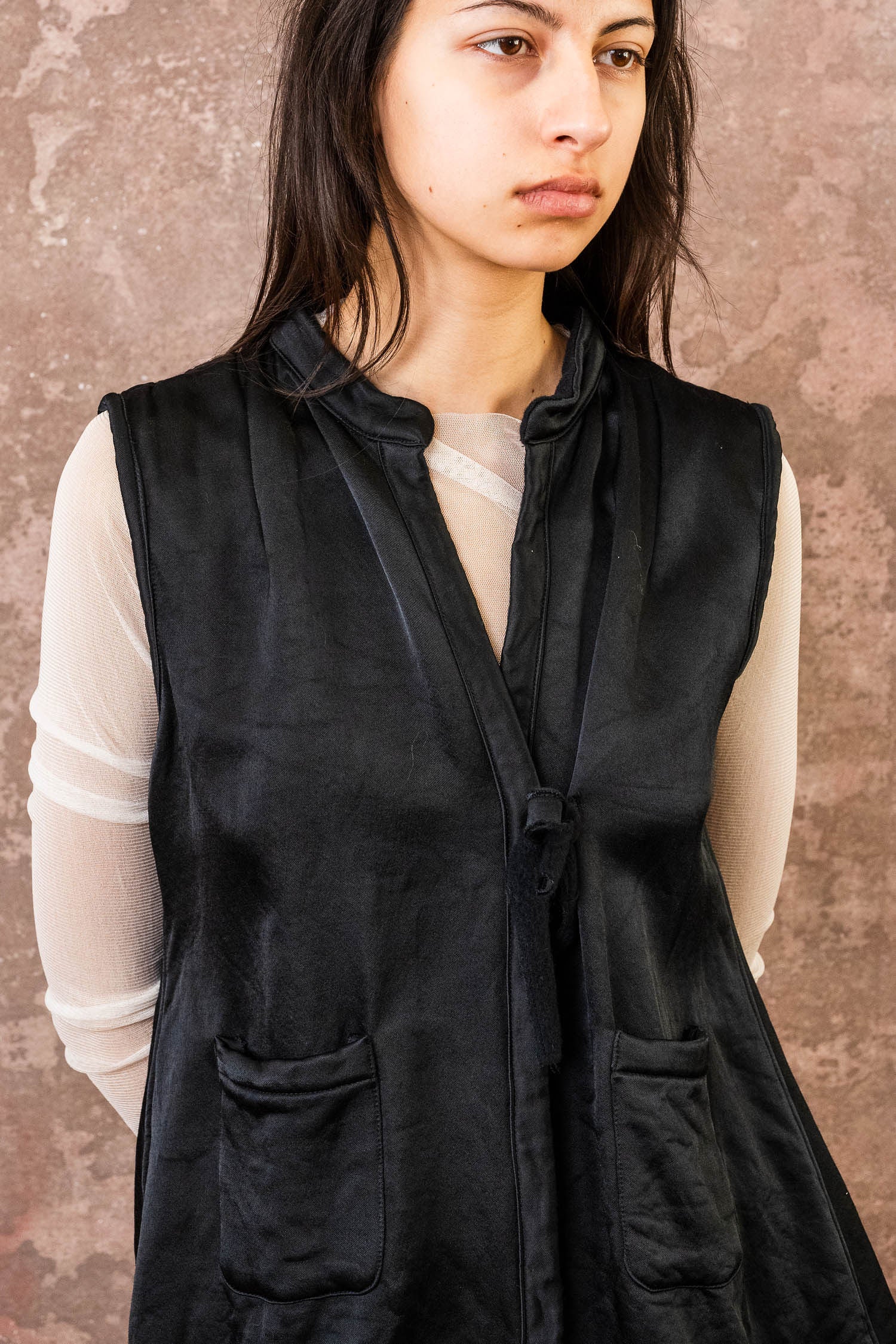 reversible body warmer back pleat flight