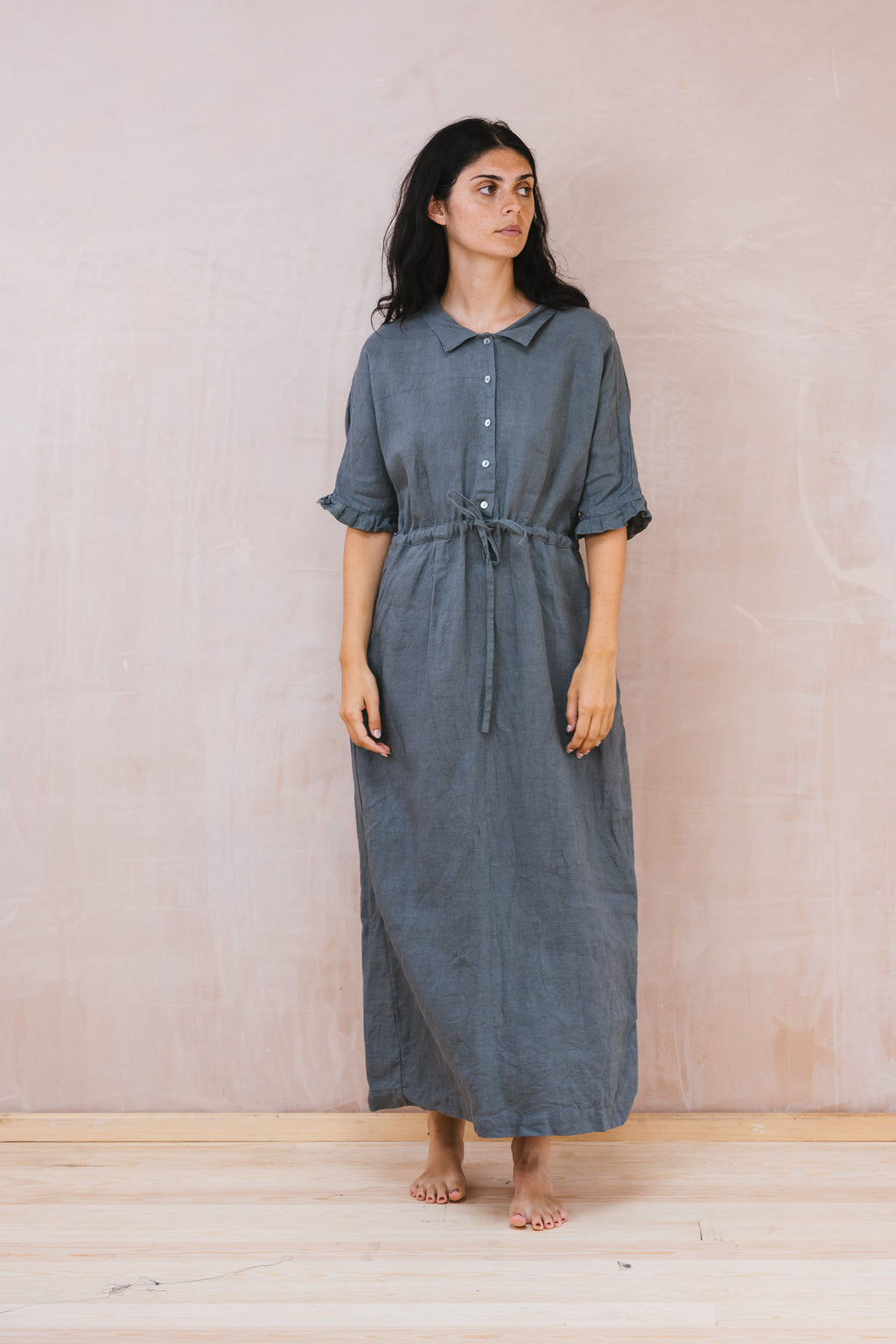 uniform dress linen twill