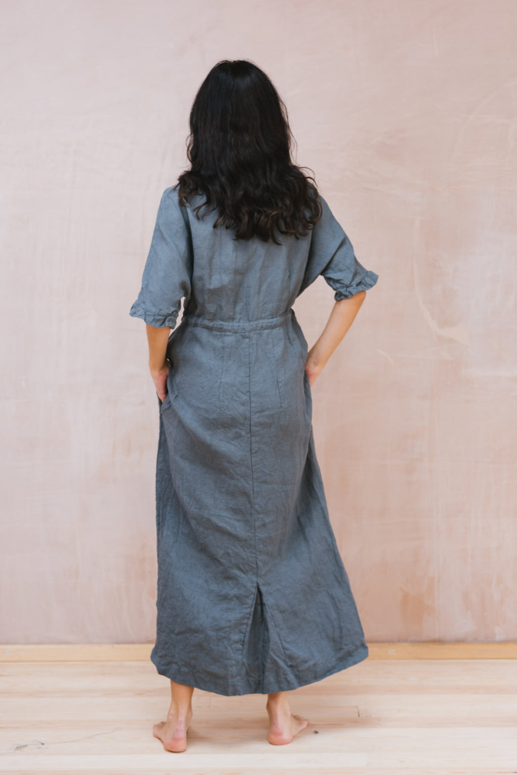 uniform dress linen twill