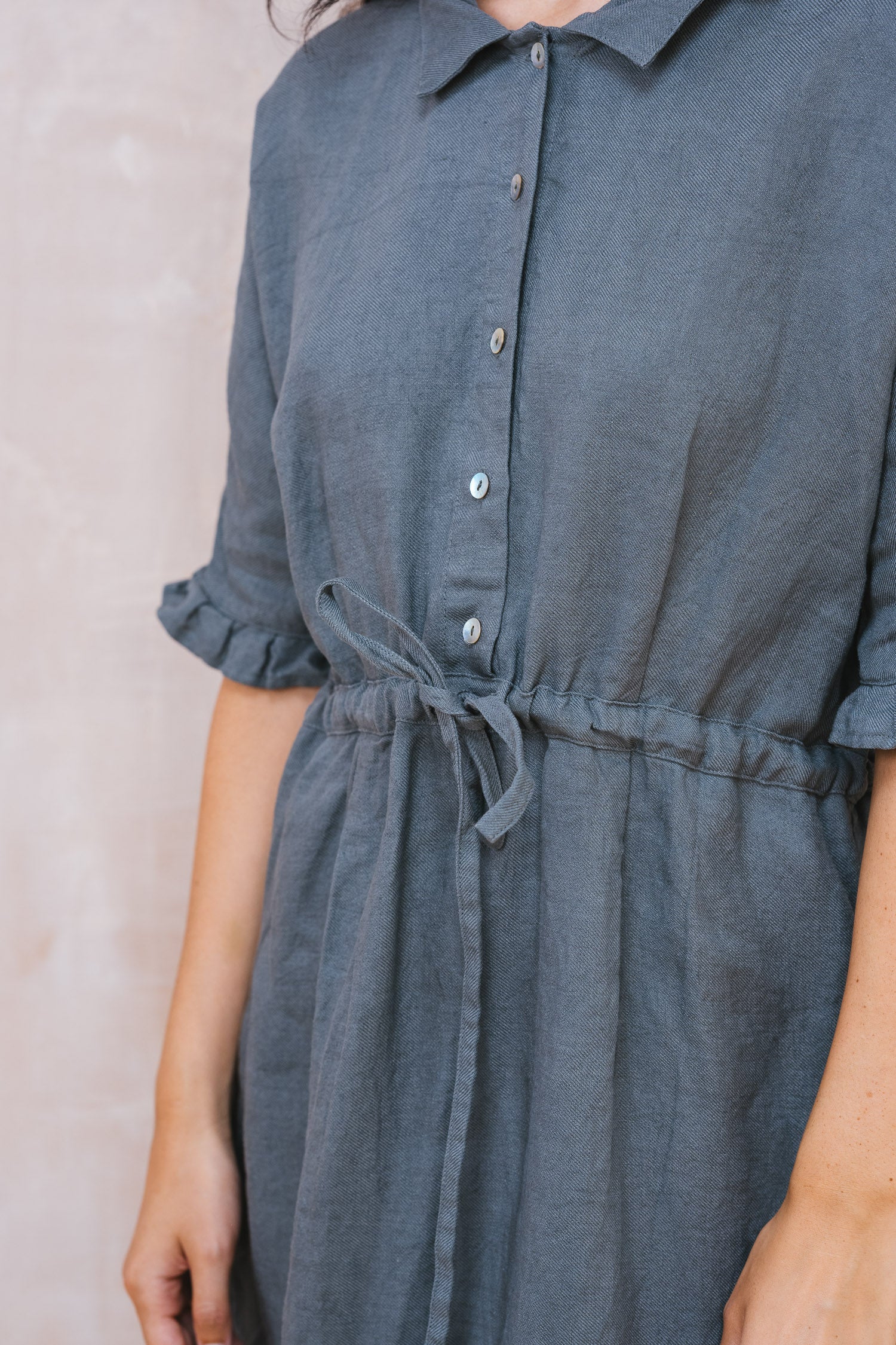 uniform dress linen twill