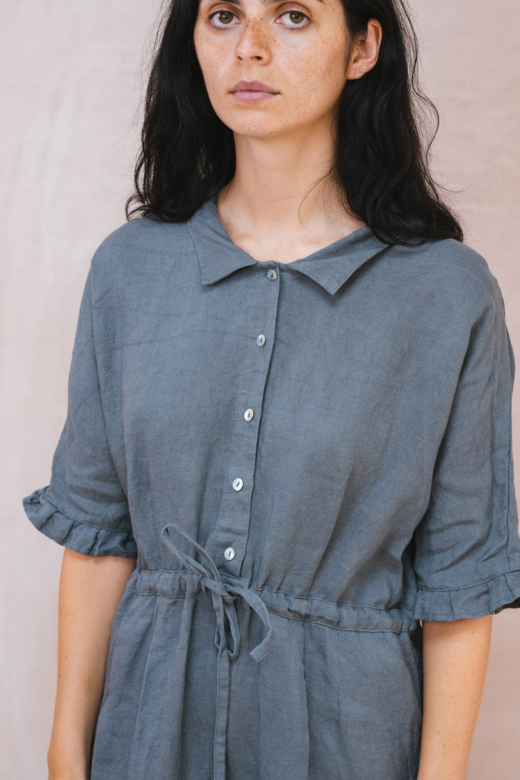 uniform dress linen twill