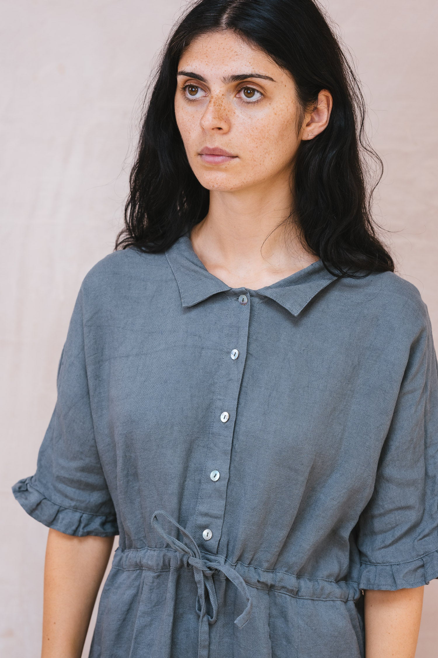 uniform dress linen twill