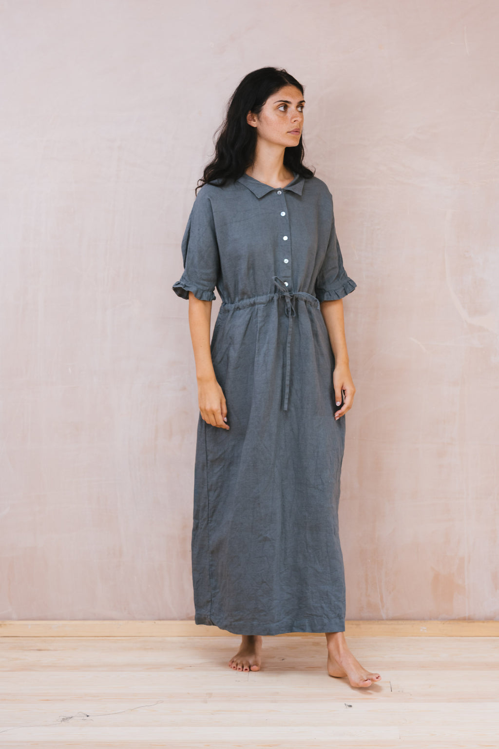 uniform dress linen twill