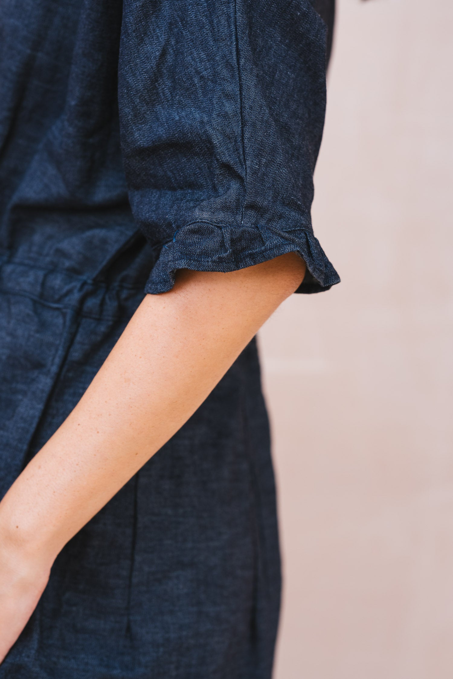 uniform dress denim