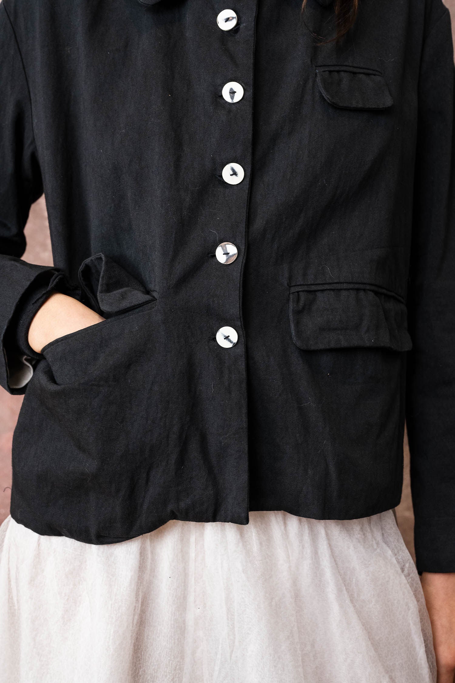 warm jacket cotton twill