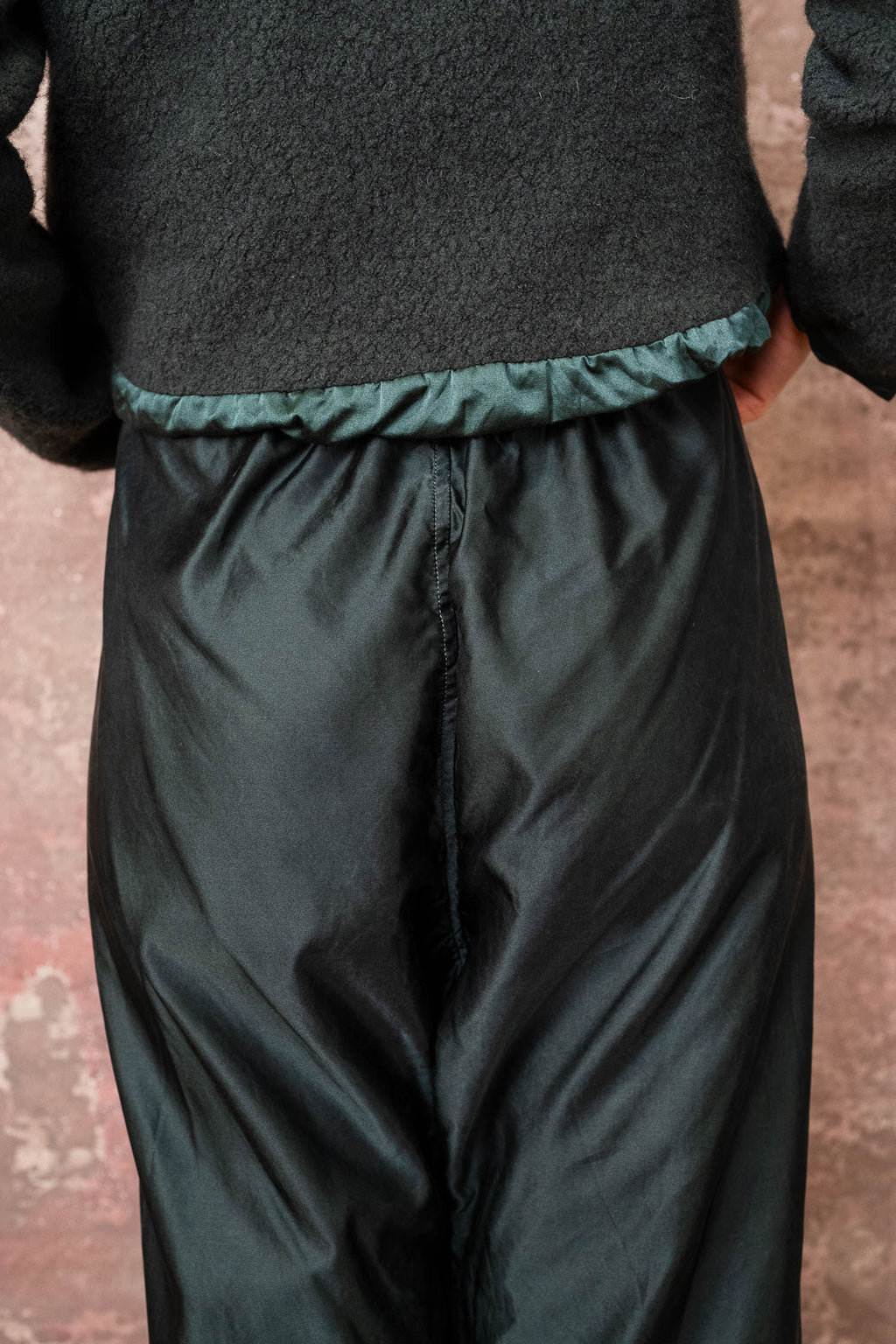 wide leg japan pants silk cotton satin