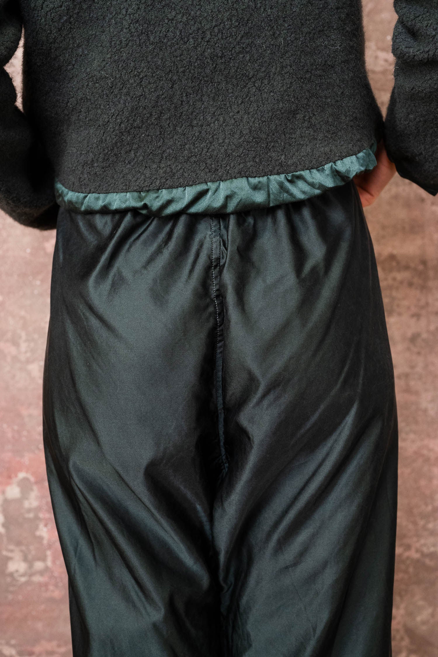 wide leg japan pants silk cotton satin