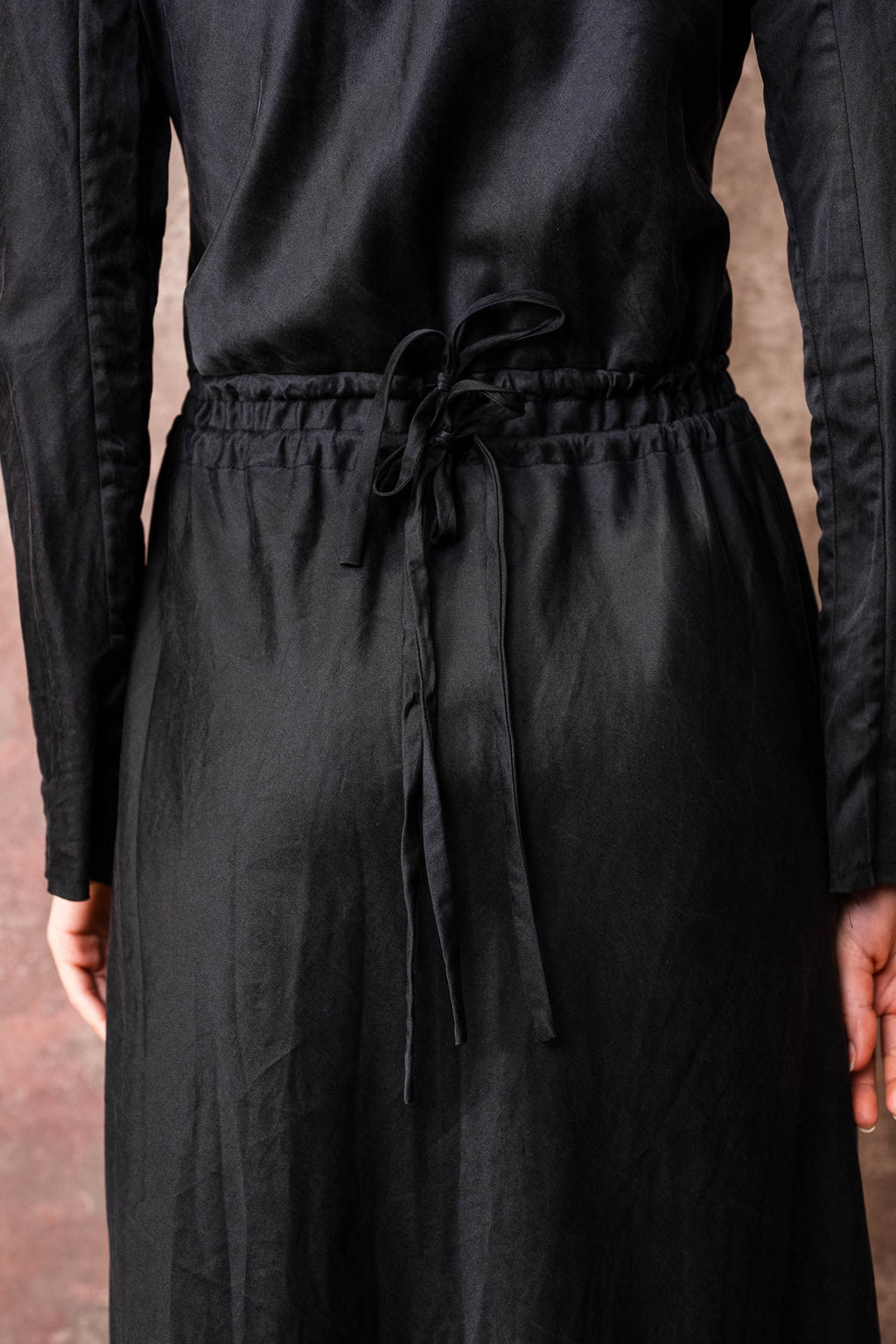 winter bias cut dress silk cotton croccante