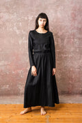 winter bias cut dress silk cotton croccante