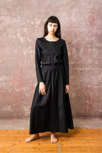 winter bias cut dress silk cotton croccante
