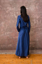 winter bias cut dress silk cotton satin