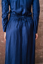 winter bias cut dress silk cotton satin
