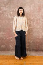 winter sweet blouse silk cotton voile print