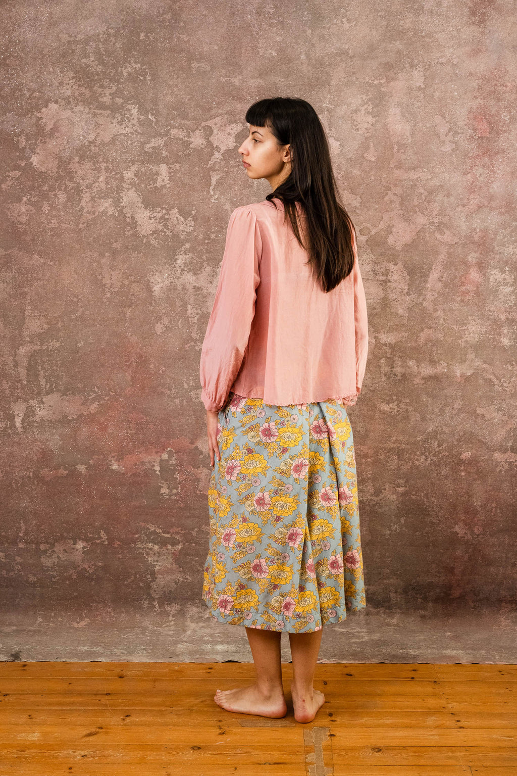 winter sweet blouse silk cotton voile