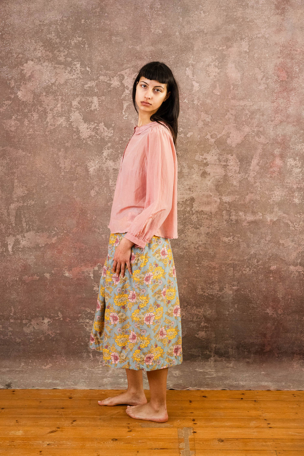 winter sweet blouse silk cotton voile