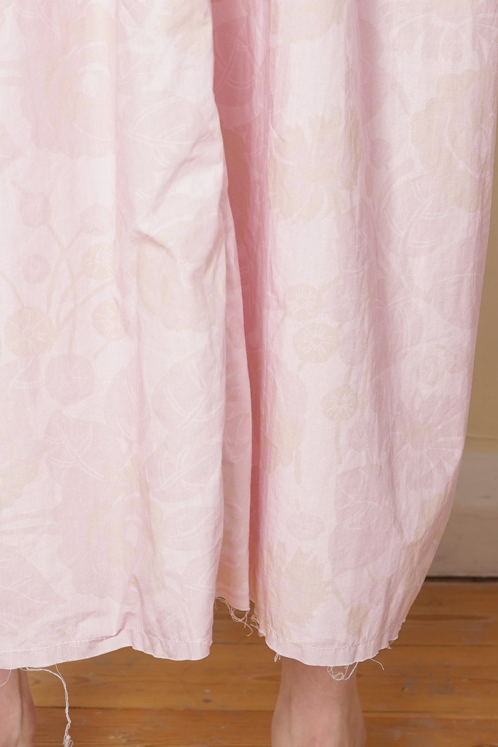 asymmetric moonbeam dress rose print