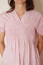 asymmetric moonbeam dress rose print
