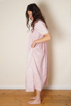 asymmetric moonbeam dress rose print