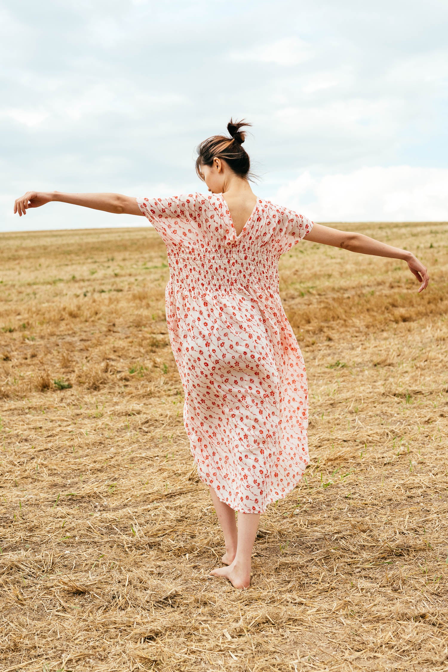 sale asymmetric moonbeam dress print